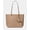 Light Fawn, variant on Kate Spade Women's Tessa Tote Bag with Charm in Refined Grain Leather Black