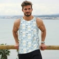 thumbnail image 6 of Pofeuu Cute Cat Print Men's Workout Tank Tops Sleeveless Muscle Gym Shirt Quick Dry-4X-Large, 6 of 7