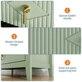thumbnail image 4 of Commode en Bois – Moderne à 5 Tiroirs Cannelés – Armoire de Rangement Haute – Grand Coffre – Chambre, Garde-Robe, Salon, Couloir et Entrée, 4 of 7