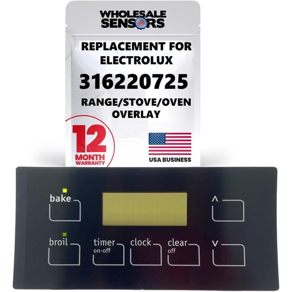 Electrolux 316220725 Replacement Range/Stove/Oven Overlay 12 Month Warranty