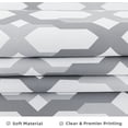 thumbnail image 6 of DriftAway Mason Thermal Blackout Grommet Window Curtains Geometric Trellis Pattern 2 Panels 102"L x 52"W Gray, 6 of 9