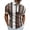 Coffee, variant on MLQIDK Men's Casual Striped Lightweight Zip Collared Polo Shirt Short Sleeve Breathable Comfort Fit Leisure Polos for Men Hot Pink 3XL
