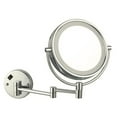 thumbnail image 3 of nameeks ar7705-sni-3x glimmer double face round led 3x magnification makeup mirror, satin nickel, 3 of 3
