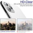 thumbnail image 2 of for iPhone 11 Pro Max/11 Pro Camera Lens Protector,Premium Tempered Glass Aluminum Alloy Lens Screen Cover Film (Silver), 2 of 5
