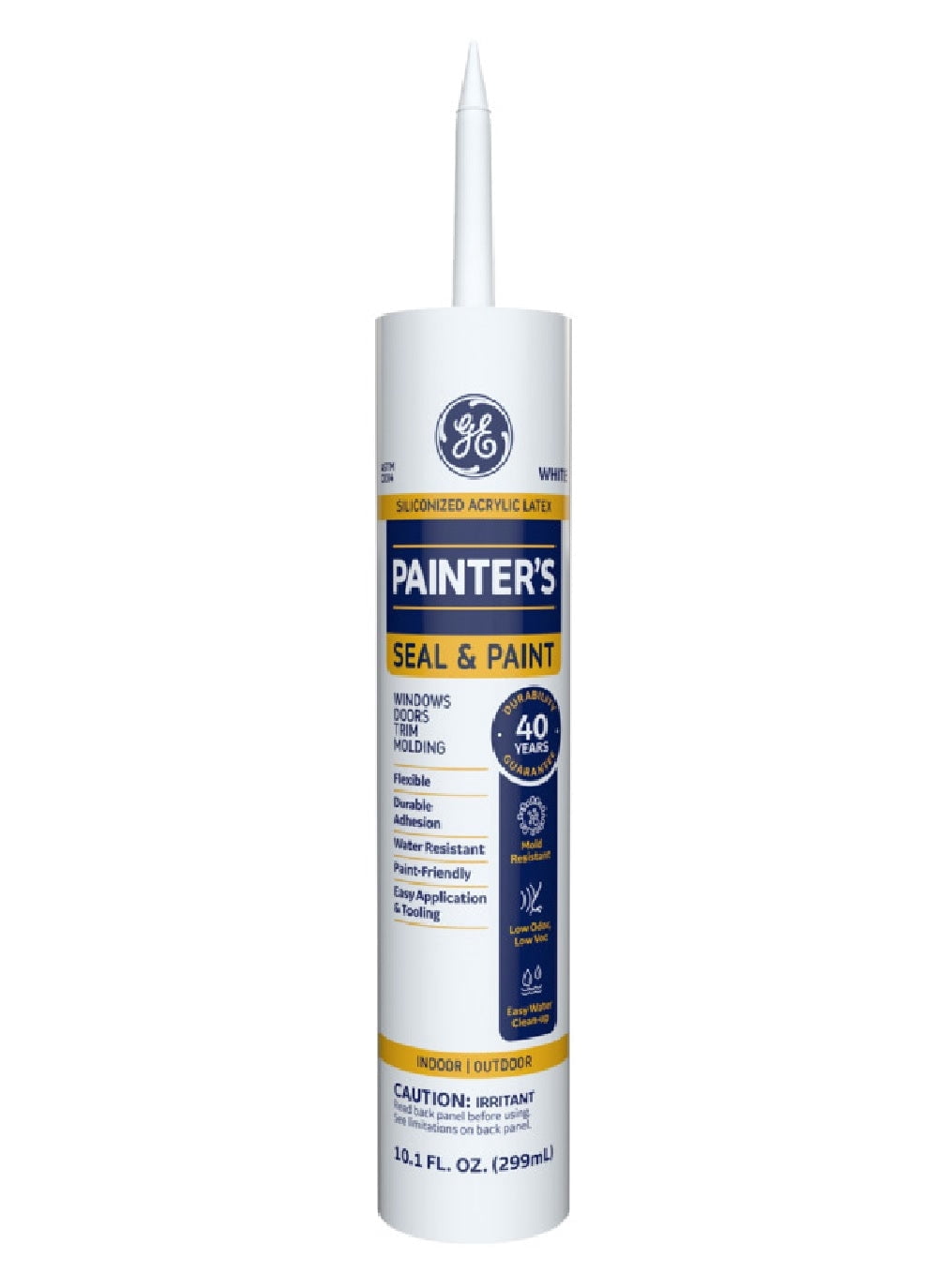 12PK GE Sealants & Adhesives MAP110WT Acrylic Latex Caulk, White, 10.1