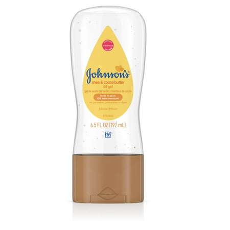 Johnson's Baby Oil Gel With Shea & Cocoa Butter For Baby Massage, 6.5 Fl. Oz.