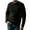 Black, variant on Lovskoo Men's Sweaters Pullover Crewneck Retro Long Sleeve Solid Color Sweater Tops Dark Blue