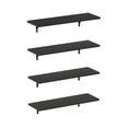 thumbnail image 2 of Furinno Rossi 23-Inch Wall Mounted Floating Display Shelves, Espresso, Set of 4, 2 of 5