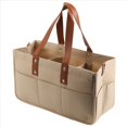 thumbnail image 3 of 6X Cesta Organizadora de Almacenamiento de Fieltro para Bolsa de Pañales para Bebés con Asa Cajita Cambiador de Pañales Portabebés para Niños A, 3 of 5