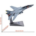 thumbnail image 4 of TAPDRA Diecast F-14 Tomcat Fighter Model 1:72 Scale US Navy Aircraft Plane 10.2in with Stand for Collectors and Decorators, 4 of 8