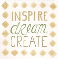 thumbnail image 2 of Shamp, Cindy 12x12 White Modern Wood Framed Museum Art Print Titled - Inspire, Dream, Create, 2 of 4