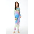 thumbnail image 3 of Beezizac Girls 100% Cotton Pajama Set Tie-Dye Ice-Cream Cupcake Pants Jammies PJs Size 6, 3 of 7