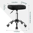thumbnail image 2 of Minimalist Square Swivel Stool with Wheel for Work SPA Shop Massage Height-Adjustable and Cost-Effective Rolling Stool Chair, 2 of 13