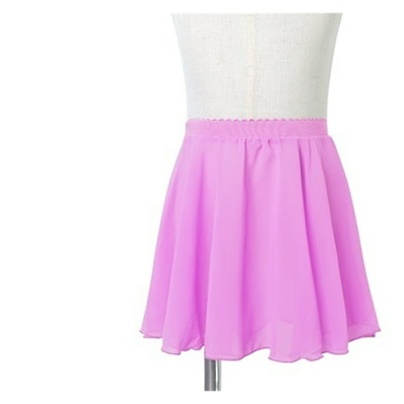 Girls Ballet Skirt Sheer Chiffon Ballet Tutu Pink Kids Gymnastics Leotard Skirts Dance Skirt
