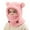 Z01_Pink, variant on HNMKIU Kids Winter Hats Kids Winter Warm Hat with Ear and Neck Gaiter Thermal for Cold Weather Outdoor Activities Skiing Cycling Windproof Beige,3-10 Years