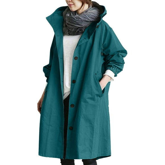 Women's Anoraks Loose Comfortable Windbreakers Vintage 90s Rain Jacket Hooded Coat Outwear Elegant Wens Rain Coat Windbreakers Women plus Size Windbreaker Stylish Winter Coat Layering