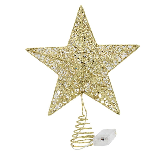 Árbol de Navidad Yuyangstore Top Light Romántico 20cm Oro