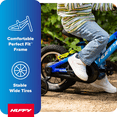 thumbnail image 5 of Huffy 12-Inch GRM Kids’ Bike, Multiple Ways to Learn: Balance Mode, Training Wheels & Standard Riding, Triple Brake System, Perfect Fit Frame, Parent Assist Handle, Fits Riders 33"–43" Tall, Ion Blue, 5 of 16
