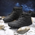 thumbnail image 1 of Snow Mujer Hombre Bota ligera y acogedora a prueba de salpicaduras con forro de piel de invierno (47) Negro DQrwqpou Tenis De Mujer Tenis De Hombre, 1 of 9