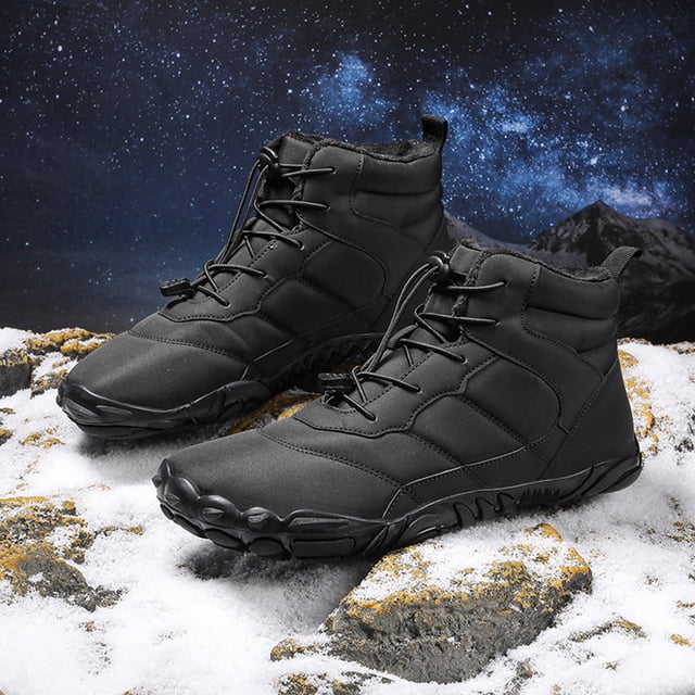 Snow Mujer Hombre Bota ligera y acogedora a prueba de salpicaduras con forro de piel de invierno (47) Negro DQrwqpou Tenis De Mujer Tenis De Hombre