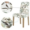 thumbnail image 3 of No. 918 Hillsboro 2-Pack Botanical Print Stretch Fit Elastic Dining Chair Cover Pair, Sage Green, 3 of 8
