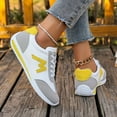 thumbnail image 7 of YLYL Women Wide Toe Sneakers Fashion Leather Suede Non-Slip Walking Running Tennis Sneakers, 7 of 7