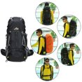 thumbnail image 4 of Pack Extérieur, Sport Extérieur avec Pluie Imperméable Sport Extérieur 50l Imperméable avec Housse de Pluie Qisuo Huiop Qahm Rookin, 4 of 6