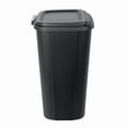 thumbnail image 4 of Hefty 13gal Odor Block Trash Can Black: Kitchen Touch-Top Garbage Can, Tight-Fitting Lid, Indoor, Rectangle, Matte Finish, 4 of 5