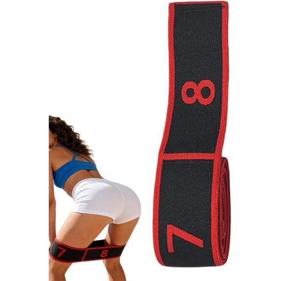 2026 New Fitness Resistance Band For Stretching And Yoga, 8-Section Elastic Training Bands, Number Stretch Resistance Band With Clear Markings for Fitness