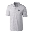 thumbnail image 2 of Men's Cutter & Buck Steel Northern Arizona Lumberjacks Advantage Space Dye Tri-Blend Polo, 2 of 3