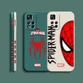 thumbnail image 5 of Case For Redmi Note 12 11 11T 11R 11E 9 9S 8 7 7S PRO PLUS 4G 5G Simple Liquid silicone Case Marvel's Spider-Man Spider Face, 5 of 5