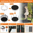 thumbnail image 5 of CITYLE Trampoline 1500LBS 12 14 15 16 FT Trampoline for Kids and Adults with Lights, 14FT Trampoline with Enclosure Net, Basketball Hoop, Wind Stakes, Heavy Duty Trampolines Outdoor, 5 of 8