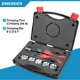 thumbnail image 3 of Juego de herramientas para engarzar Plustool, 6 unidades, engarzadoras de alambre con trinquete, 3 of 7