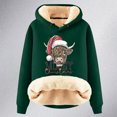 thumbnail image 4 of WILLBEST Sudaderas de Mujer con Capucha Navideña y Estampado de Vaca XX-Grande, 4 of 4