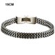 thumbnail image 4 of Sonducket de 19 cm/21 cm, brazalete de acero de titanio, estilo europeo americano, cadena de mano de quilla trenzada de moda para hombres con Ropa, zapatos y accesorios Miscelánea Antiguo 19CM Sonducket AP014719-04, 4 of 6