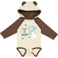 thumbnail image 3 of Inktastic Let It Snow Snowman Boys or Girls Long Sleeve Baby Bodysuit, 3 of 5