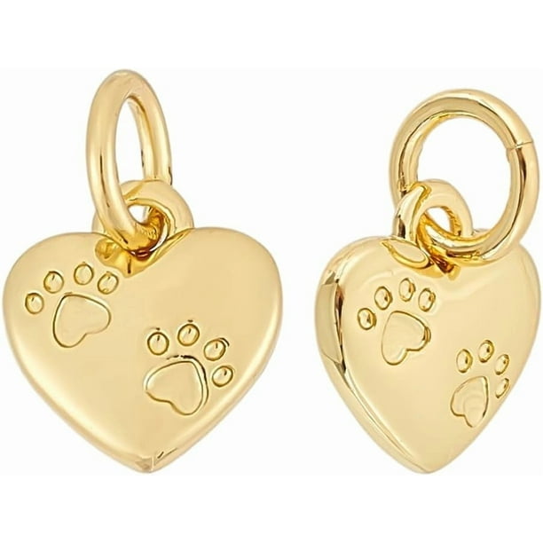 Dijes de corazón de latón, colgantes de amor, dijes de corazón con bisel, colgantes de amor para collares, pendientes, bisutería y manualidades.