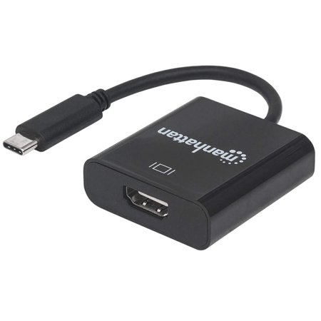 UPC: 0766623151788 | Manhattan 4K@30Hz USB-C to HDMI Adapter  USB 3.2 Type-C Male to HDMI Female Converter  Black