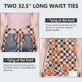 thumbnail image 6 of Fall Pumpkins Leaves Pattern Apron-Garden Aprons for Women with Pockets-Cotton Linen Waterproof Kitchen Cooking Gardening Aprons Adjustable for Kitchen,Cooking,BBQ and Salon 33"x27", 6 of 7