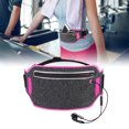thumbnail image 2 of Riñonera deportiva para correr al aire libre, paquete multifuncional, bolsillo para llaves del teléfono (rosa roja), 2 of 8
