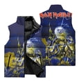 thumbnail image 3 of Chaleco con estampado de terror 3D para hombre, para exteriores, para acampar, viajes, resistente al viento, con cuello alto y bolsillo con cremallera, 3 of 4