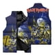 thumbnail image 4 of Chaleco con estampado de terror 3D para hombre, para exteriores, para acampar, viajes, resistente al viento, con cuello alto y bolsillo con cremallera, 4 of 5