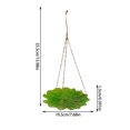 thumbnail image 2 of sruoe Bird Feeder, Hanging Bird Feeder Tray, Bird Feeders Outdoor, Cardinal Bird Feeder, Hopper Feeder, Small Large Bowl Wild Bird Feeders for Garden Decor, Iron, 2 of 5