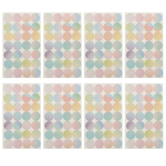 OUNONA  16 Sheets Small Clear Protective Sticker Label Reinforcement Rings Paper