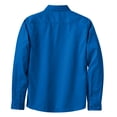 thumbnail image 6 of Womens Long Sleeve Easy Care Cotton/Polyester Shirt Strong Blue 5XL, 6 of 6