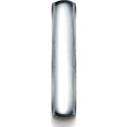 thumbnail image 3 of Mens 14K White Gold, 5.0mm Traditional Dome Oval Wedding Band with Milgrain (sz 5.5), 3 of 3