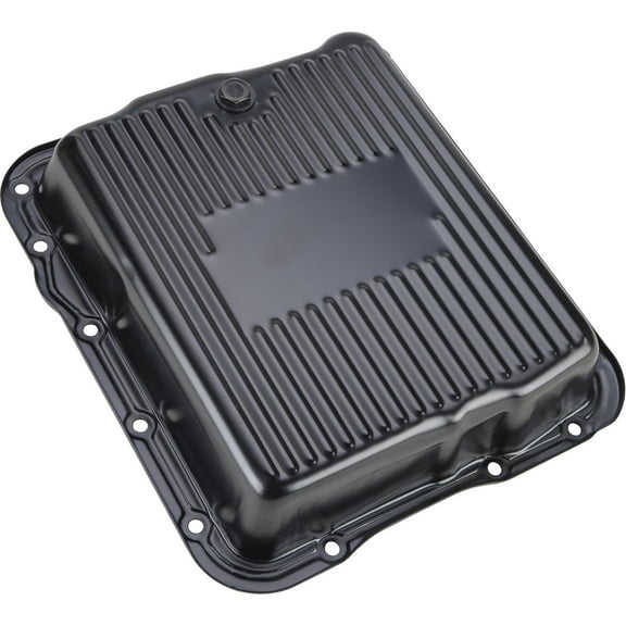 Black Steel GM 700R4-4L60E-4L65E Transmission Pan, 2-5/8 Inch Deep