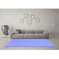 thumbnail image 3 of Ahgly Company Indoor Rectangle Solid Blue Modern Area Rugs, 3' x 5', 3 of 4