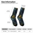 thumbnail image 2 of Wukai Sunflowers Print Contrast Color Mid-tube Socks, 3D Printing Design Adult Socks, High Elastic Breathable Sports Socks, Suitable for Daily,Unisex, 2 of 6
