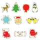 thumbnail image 1 of Juego de moldes de acero inoxidable JanHm 10 piezas cortador de galletas navideñas, 1 of 1